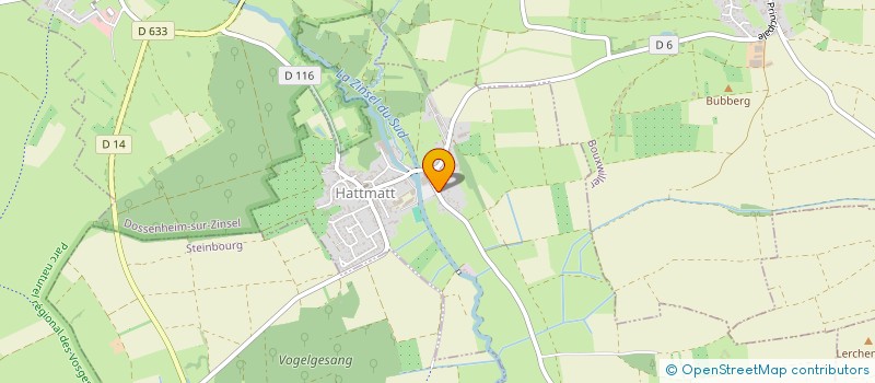 localisation de l'entreprise SCI S'ROSE HUSS  HATTMATT