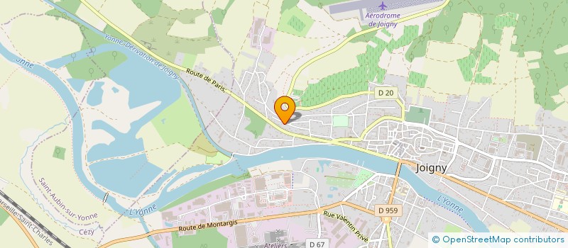 localisation de l'entreprise SCI S.S.A.J. à JOIGNY