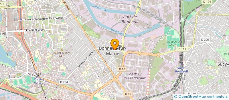 localisation de l'entreprise SCI S.S.E à BONNEUIL-SUR-MARNE