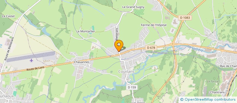 localisation de l'entreprise SCI S S G  COURLANS