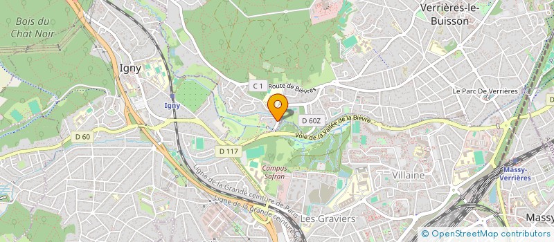 localisation de l'entreprise SCI S.S.J. à VERRIERES-LE-BUISSON
