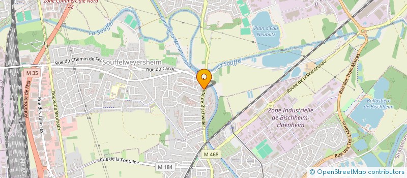 localisation de l'entreprise SCI S S K  SOUFFELWEYERSHEIM