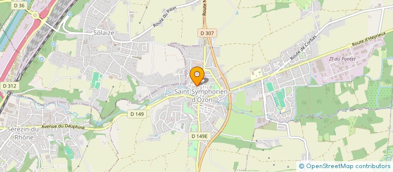 localisation de l'entreprise SCI S S O  SAINT-SYMPHORIEN-D'OZON
