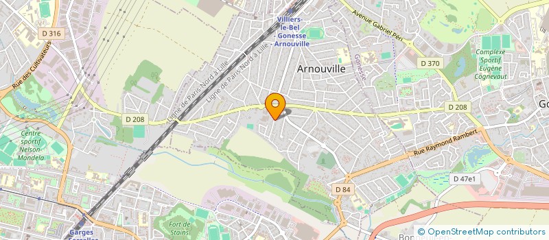 localisation de l'entreprise SCI S.S.S.  ARNOUVILLE