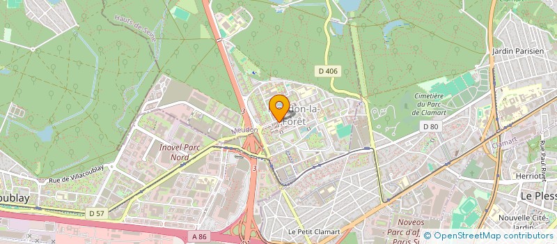 localisation de l'entreprise SCI S & T à MEUDON