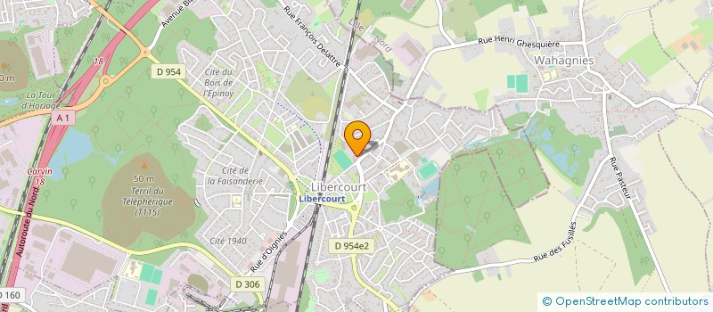 localisation de l'entreprise SCI S.T  LIBERCOURT