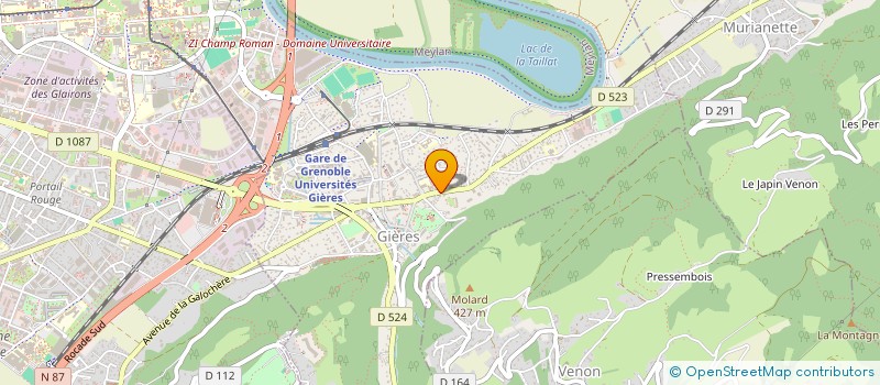 localisation de l'entreprise SCI S.T.A.  GIERES