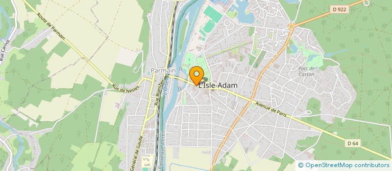 localisation de l'entreprise SCI S.T.A.F IMMOBILIER  L'ISLE-ADAM