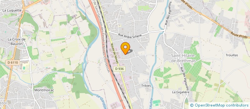 localisation de l'entreprise SCI S.T.E.F.L.O.  SAINT-HILAIRE-DE-BRETHMAS