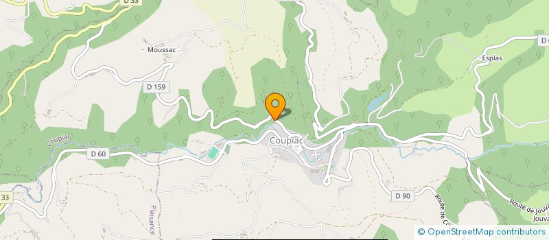 localisation de l'entreprise SCI S.T.E.P.  COUPIAC