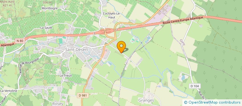 localisation de l'entreprise SCI S.T.F.  BUXY