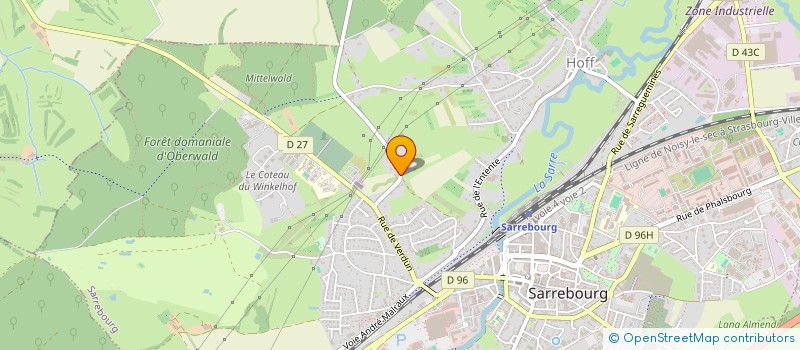 localisation de l'entreprise SCI S.T. IMMO 2  SARREBOURG