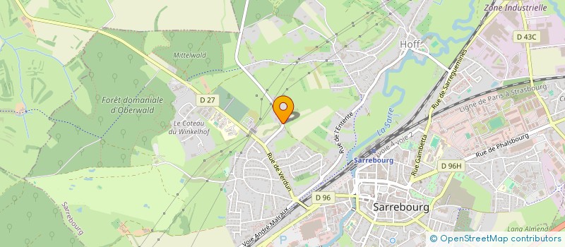 localisation de l'entreprise SCI S.T. IMMO à SARREBOURG
