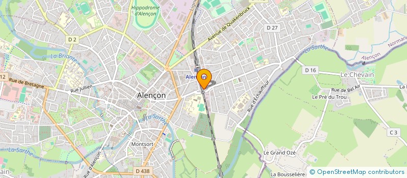 localisation de l'entreprise SCI S.T.J.A. à ALENCON