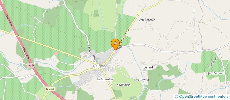 localisation de l'entreprise SCI S.T.P.I à REIGNAC