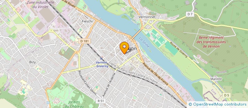 localisation de l'entreprise SCI S.T.W.  VERNON