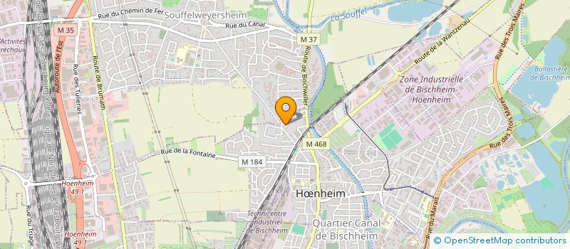 localisation de l'entreprise SCI S'TANDEM  HNHEIM