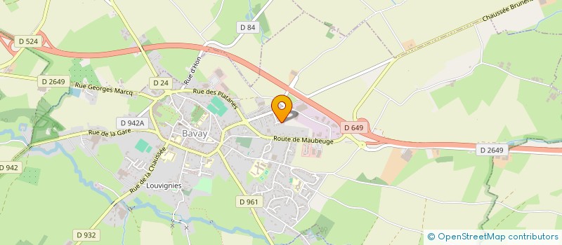 localisation de l'entreprise SCI S.V.B.  BAVAY