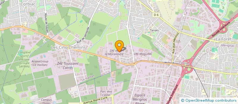 localisation de l'entreprise SCI S.V.O  LE HAILLAN