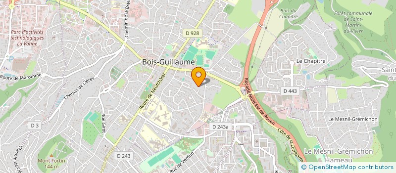 localisation de l'entreprise SCI S.V.V. à BOIS-GUILLAUME