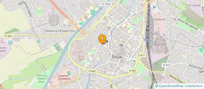 localisation de l'entreprise SCI S W S à DOUAI