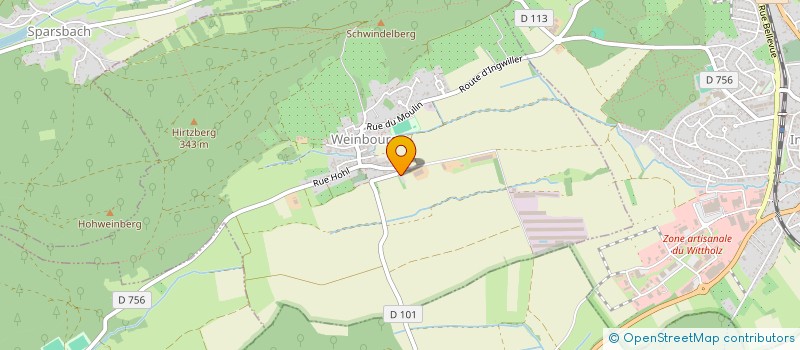 localisation de l'entreprise SCI S'WEWERS  WEINBOURG