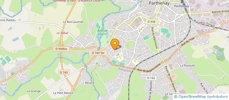 localisation de l'entreprise SCI S.Y.  PARTHENAY