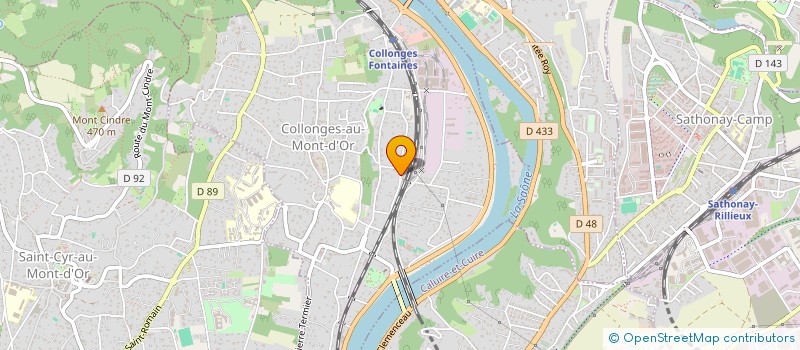 localisation de l'entreprise SCI S.Y.A  COLLONGES-AU-MONT-D'OR