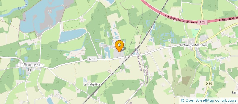 localisation de l'entreprise SCI S.Y.M.  LA BRUERE-SUR-LOIR