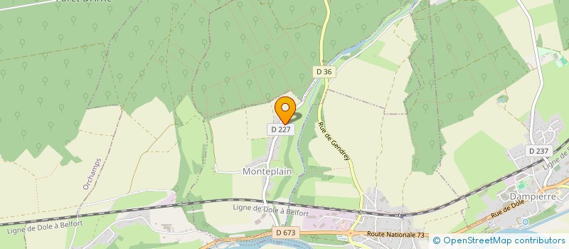 localisation de l'entreprise SCI S21  MONTEPLAIN