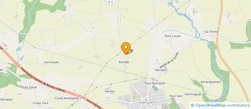 localisation de l'entreprise SCI S29  MELGVEN