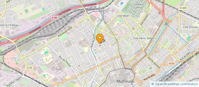 localisation de l'entreprise SCI S2C  MULHOUSE