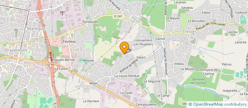 localisation de l'entreprise SCI S2F  TRESSES