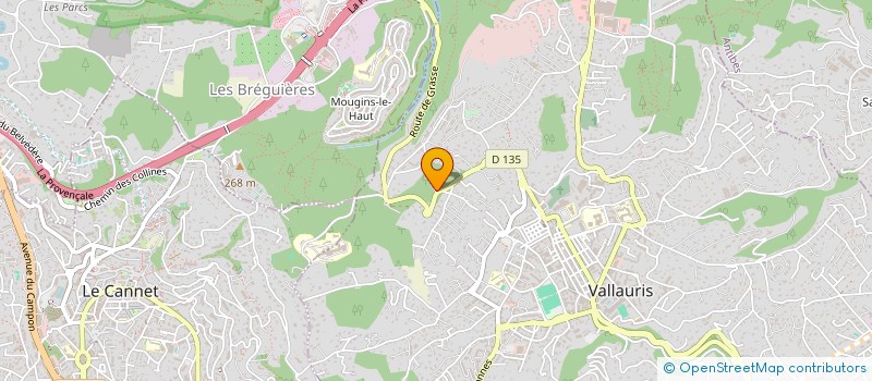 localisation de l'entreprise SCI S2G  VALLAURIS