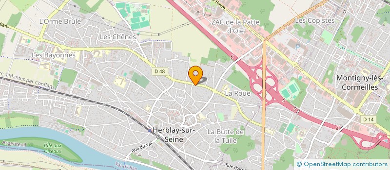 localisation de l'entreprise SCI S2K  HERBLAY-SUR-SEINE