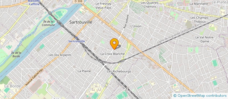 localisation de l'entreprise SCI S2L  SARTROUVILLE