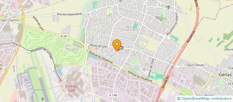 localisation de l'entreprise SCI S2LOC  CHASSIEU