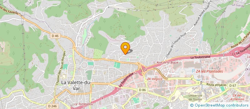 localisation de l'entreprise SCI S2M  LA VALETTE-DU-VAR