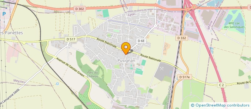 localisation de l'entreprise SCI S2MY  PUSIGNAN