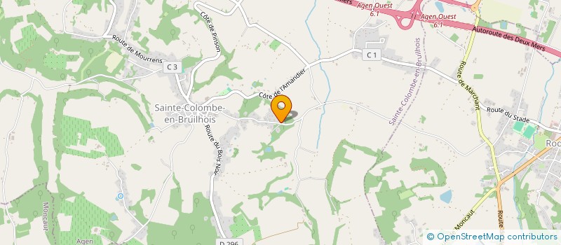 localisation de l'entreprise SCI S2TH  SAINTE-COLOMBE-EN-BRUILHOIS