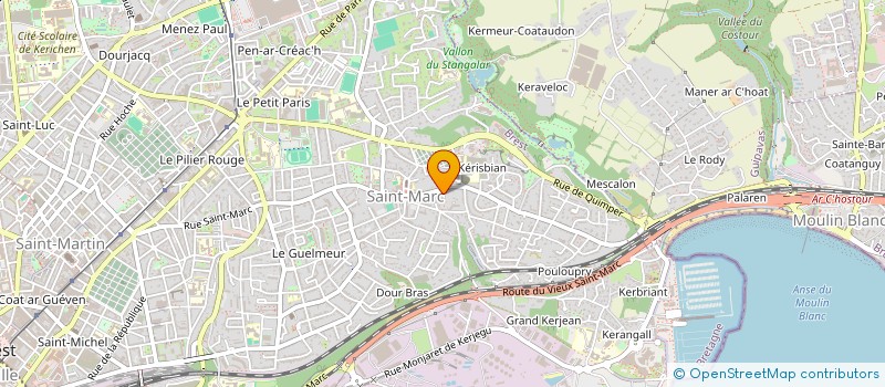 localisation de l'entreprise SCI S2V  BREST