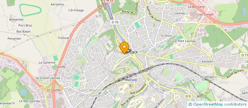 localisation de l'entreprise SCI S3C  MORLAIX