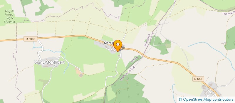 localisation de l'entreprise SCI S3F  SIGNY-MONTLIBERT