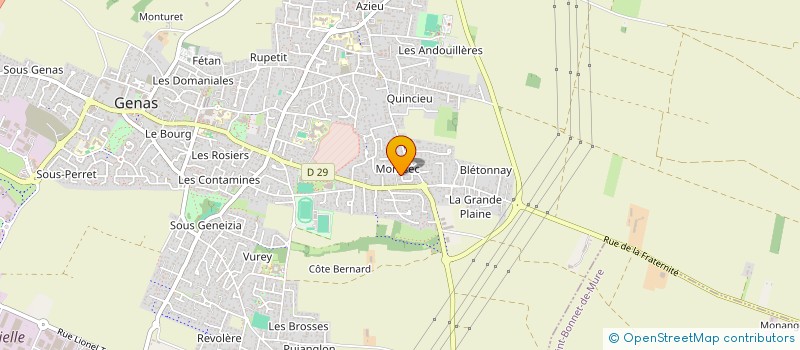 localisation de l'entreprise SCI S3G  GENAS