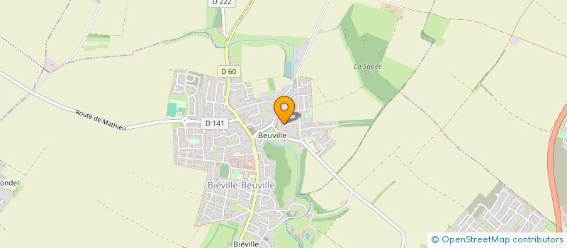 localisation de l'entreprise SCI S3H  BIEVILLE-BEUVILLE