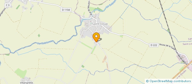 localisation de l'entreprise SCI S3M  SAINT-LOUP