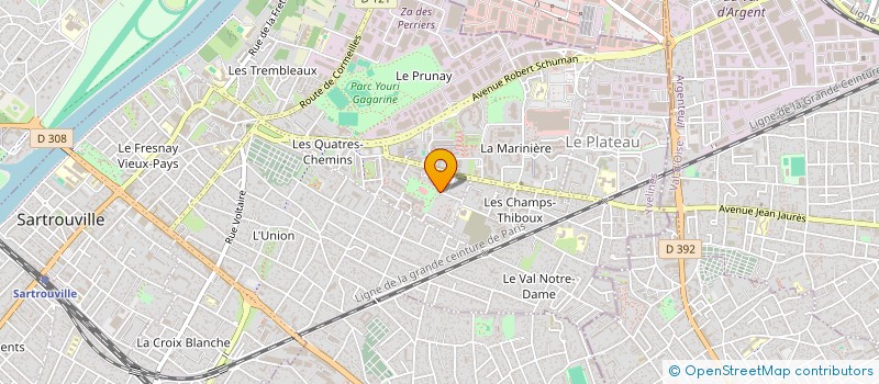 localisation de l'entreprise SCI SA  SARTROUVILLE