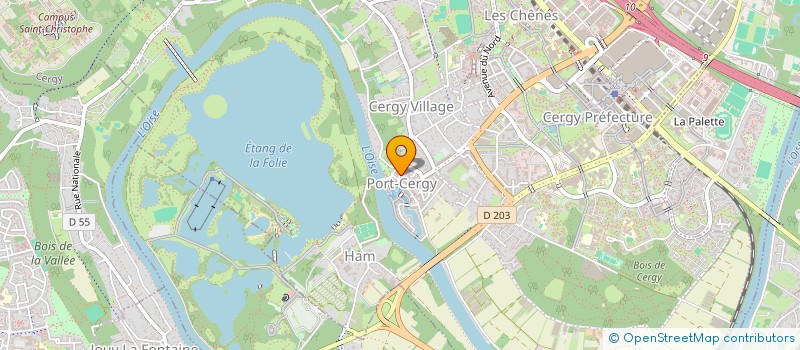 localisation de l'entreprise SCI SA-FRAN  CERGY