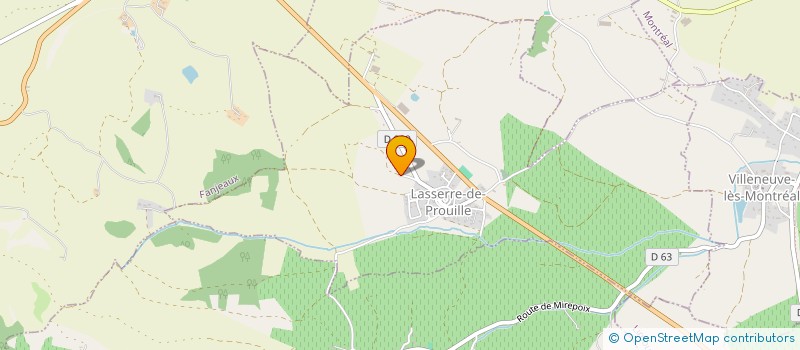 localisation de l'entreprise SCI SA.GA  LASSERRE-DE-PROUILLE