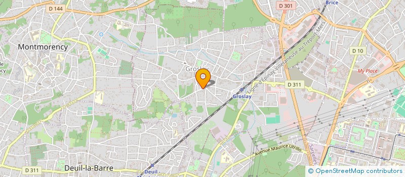 localisation de l'entreprise SCI SA.RA  GROSLAY